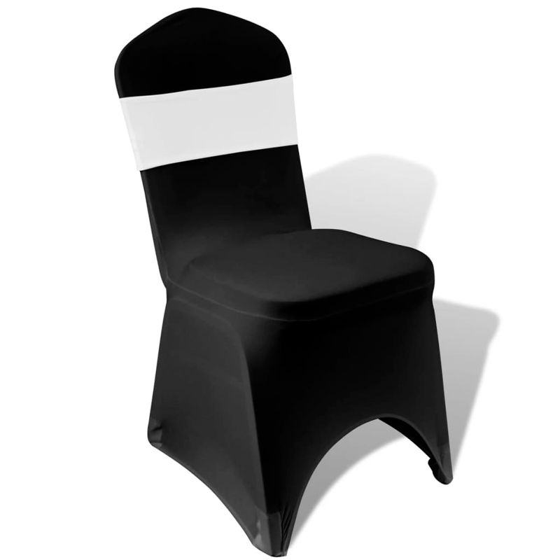 Casa si Gradina - Textile si covoare - Huse pentru mobilier - Funda elastica decorativa scaun, catarama diamante, alb, 25 buc. - Infinity.ro