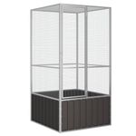 Petshop - Accesorii petshop - Culcusuri si custi - Tarcuri si colivii - Colivie pentru pasari antracit 111x107x211,5 cm otel galvanizat - Infinity.ro