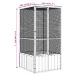 Petshop - Accesorii petshop - Culcusuri si custi - Tarcuri si colivii - Colivie pentru pasari antracit 111x107x211,5 cm otel galvanizat - Infinity.ro