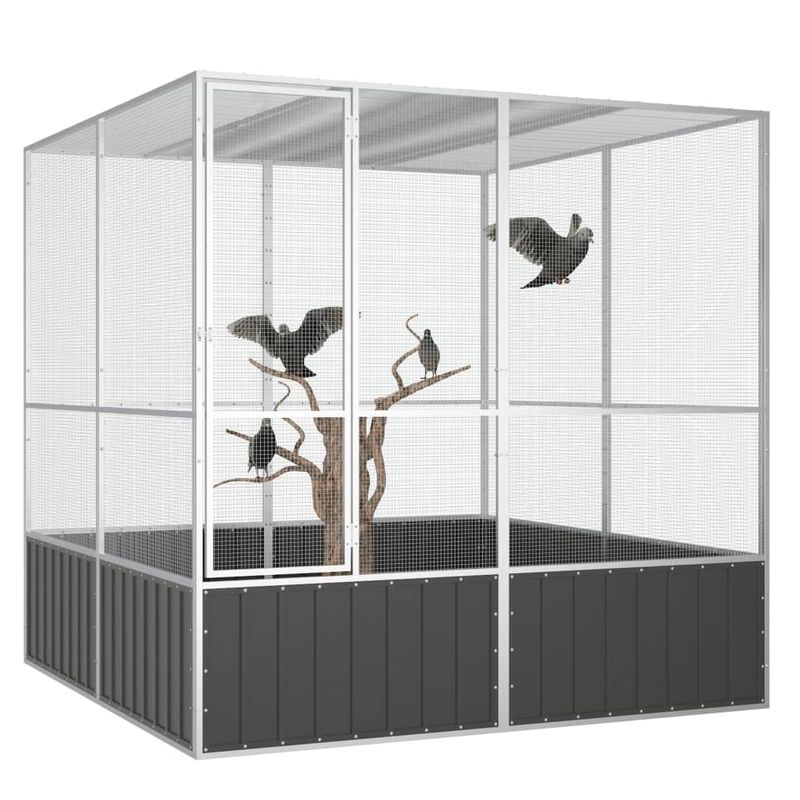 Petshop - Accesorii petshop - Culcusuri si custi - Tarcuri si colivii - Colivie pentru pasari ,5x217,5x211,5 cm otel galvanizat - Infinity.ro