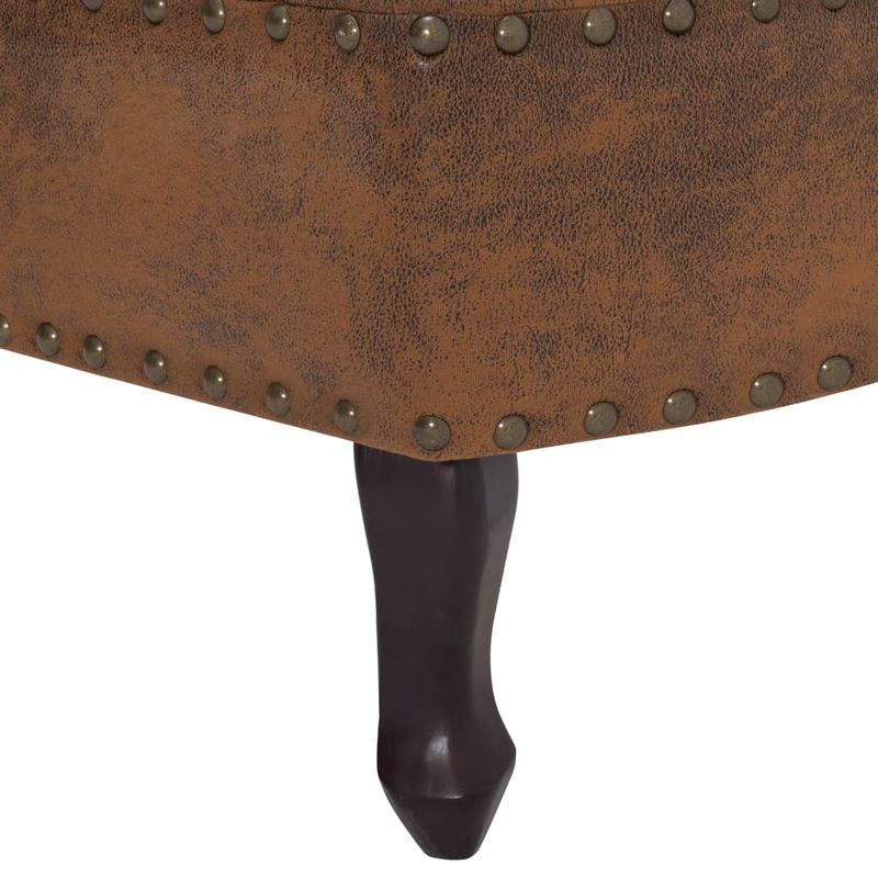 Casa si Gradina - Mobilier - Scaune si fotolii - Scaune - Sezlong, maro, imitatie piele de caprioara - Infinity.ro