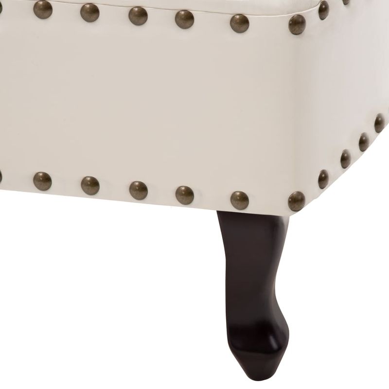 Casa si Gradina - Mobilier - Scaune si fotolii - Scaune - Sezlong, alb crem, piele ecologica - Infinity.ro