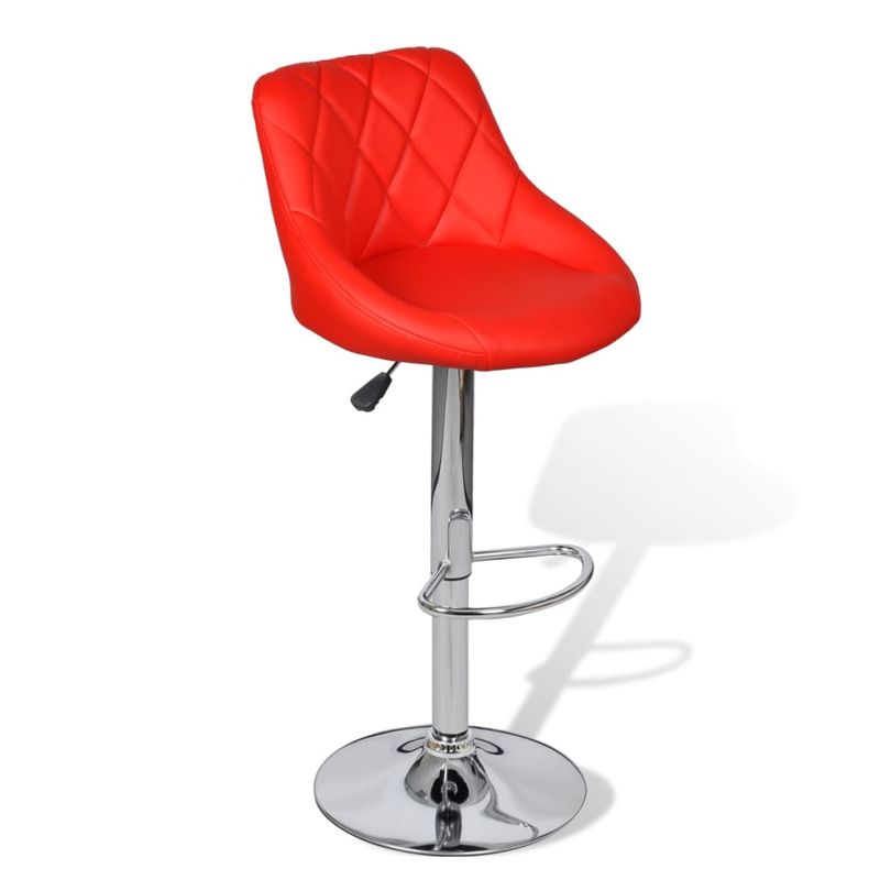 Casa si Gradina - Mobilier - Scaune si fotolii - Scaune - Scaune de bar, 2 buc., rosu, piele ecologica - Infinity.ro