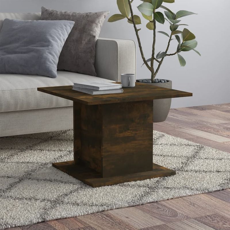 Casa si Gradina - Mobilier - Mese si birouri - Masute de cafea - Masuta de cafea, stejar afumat, 55,5x55,5x40 cm, PAL - Infinity.ro