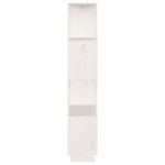 Casa si Gradina - Mobilier - Biblioteci si rafturi - Biblioteci - Biblioteca/Separator camera, alb, 51x25x132 cm lemn masiv pin - Infinity.ro