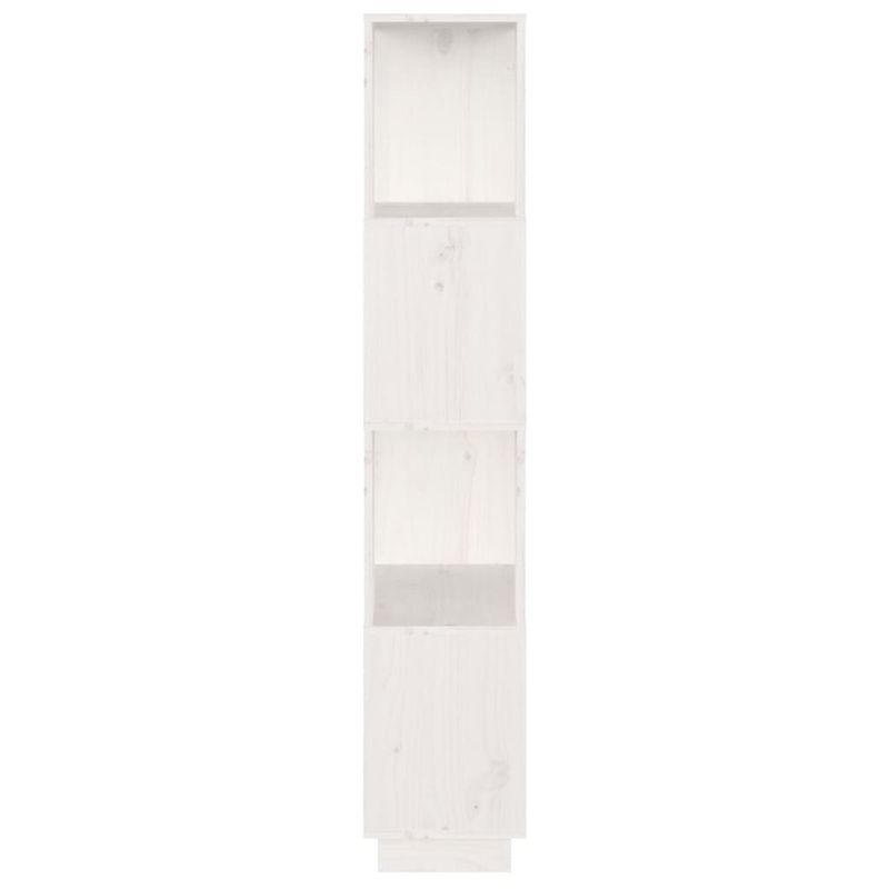 Casa si Gradina - Mobilier - Biblioteci si rafturi - Biblioteci - Biblioteca/Separator camera, alb, 51x25x132 cm lemn masiv pin - Infinity.ro