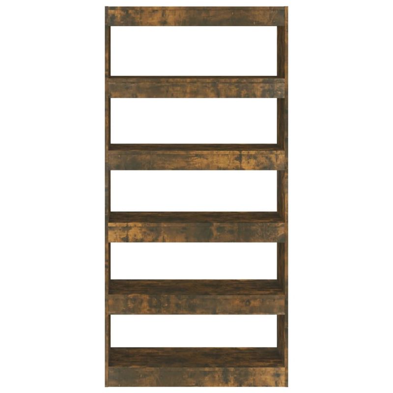 Casa si Gradina - Mobilier - Biblioteci si rafturi - Biblioteci - Biblioteca/Separator camera, stejar fumuriu, 80x30x166 cm, PAL - Infinity.ro