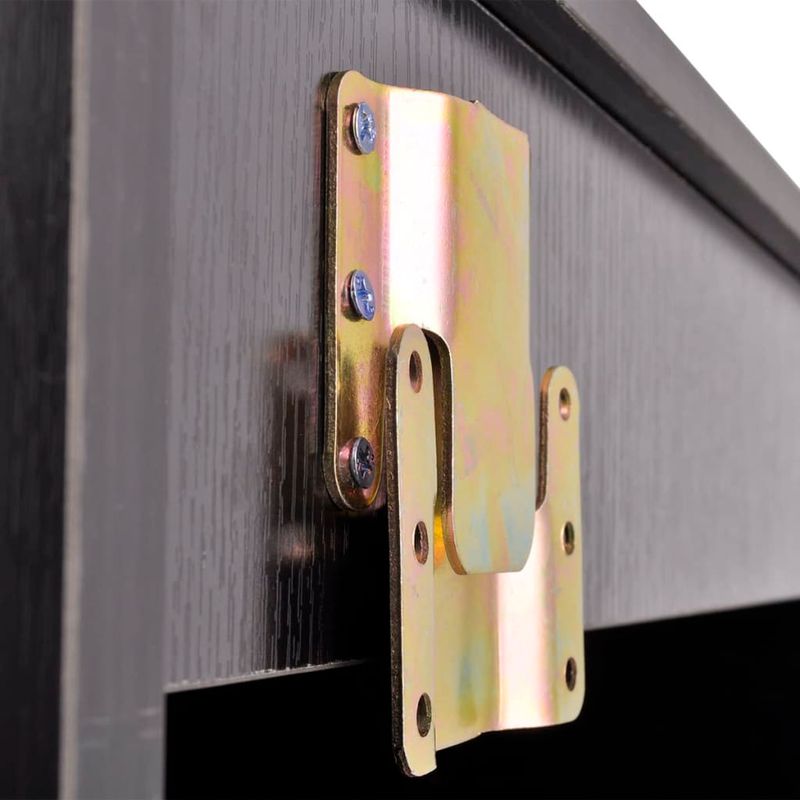 Casa si Gradina - Mobilier - Seturi de mobilier - Seturi baie - Set mobilier baie 4 piese cu chiuveta si robinet incluse, Negru - Infinity.ro