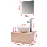 Casa si Gradina - Mobilier - Seturi de mobilier - Seturi baie - Set mobilier baie , 4 piese, bej, cu chiuveta si robinet - Infinity.ro