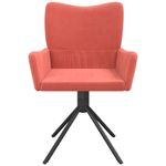 Casa si Gradina - Mobilier - Scaune si fotolii - Scaune - Scaune rotative de bucatarie, 2 buc., roz, catifea - Infinity.ro
