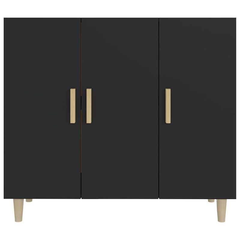 Casa si Gradina - Mobilier - Comode si corpuri - Comode - Servanta, negru, 90x34x80 cm, lemn compozit - Infinity.ro