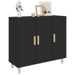 Casa si Gradina - Mobilier - Comode si corpuri - Comode - Servanta, negru, 90x34x80 cm, lemn compozit - Infinity.ro