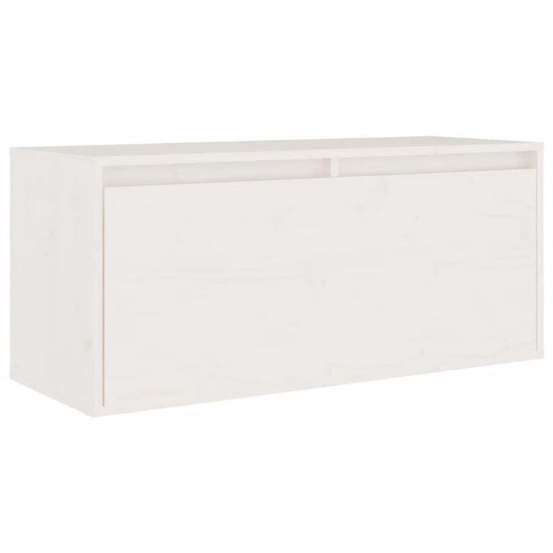Casa si Gradina - Mobilier - Comode si corpuri - Comode - Comode TV, 8 buc., alb, lemn masiv de pin - Infinity.ro