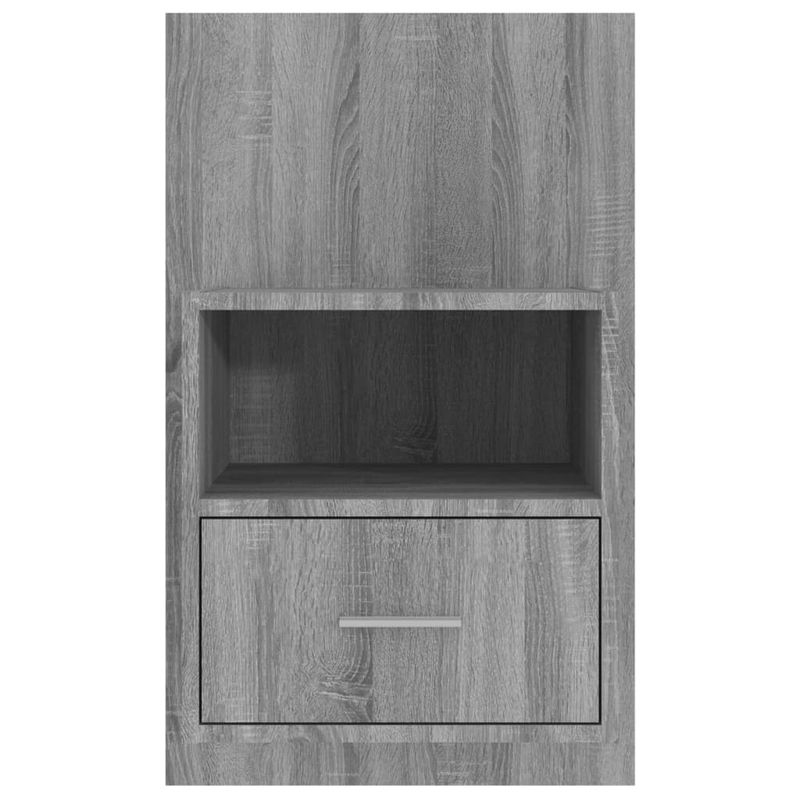 Casa si Gradina - Mobilier - Comode si corpuri - Noptiere - Noptiera de perete, gri sonoma - Infinity.ro