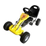 Jucarii, Copii si Bebe - Jucarii si jocuri - Jucarii de exterior - Masinute si vehicule pentru copii - Kart cu pedale Go Kart, galben - Infinity.ro