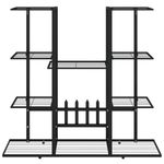 Casa si Gradina - Gradinarit si plante - Plante si ghivece - Ghivece si suporturi - Suport pentru flori, 94,5x25x89 cm, negru, fier - Infinity.ro