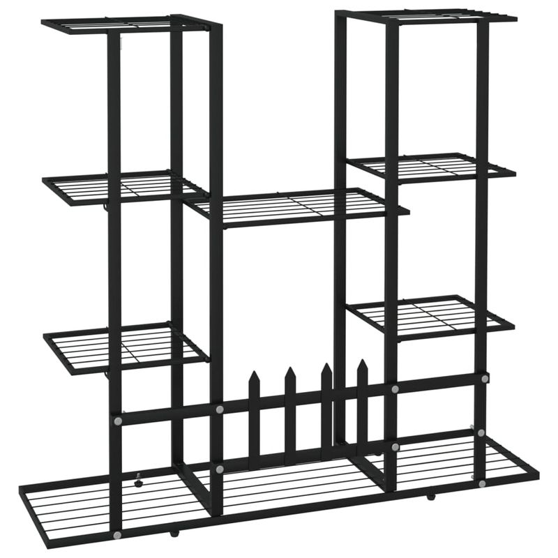 Casa si Gradina - Gradinarit si plante - Plante si ghivece - Ghivece si suporturi - Suport pentru flori, 94,5x25x89 cm, negru, fier - Infinity.ro