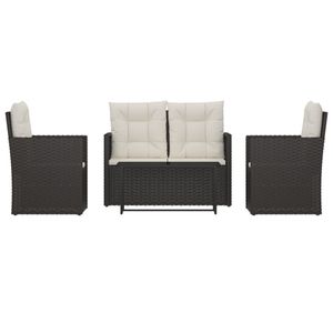 Set mobilier de exterior cu perne