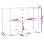 Casa si Gradina - Mobilier - Comode si corpuri - Comode - Servanta, stejar sonoma, 80x30x54 cm, lemn prelucrat - Infinity.ro