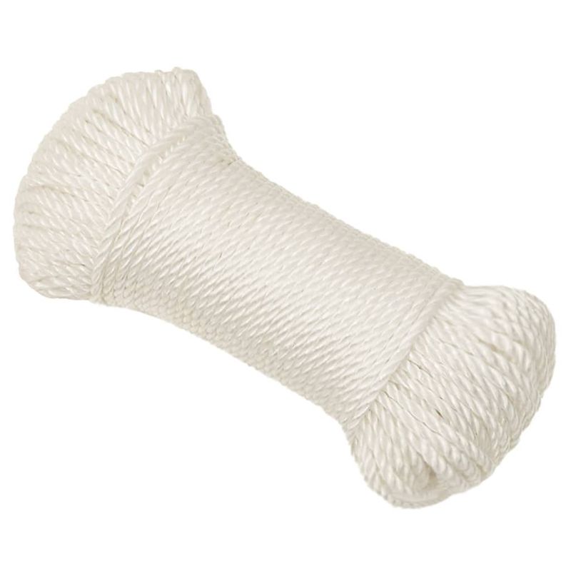 Casa si Gradina - Constructii - Feronerie si accesorii - Sfoara si lanturi - Franghie impletita polipropilena , Alb, 3 mm, 25 m, polipropilena - Infinity.ro