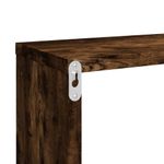 Casa si Gradina - Mobilier - Biblioteci si rafturi - Rafturi - Rafturi de perete cub, 2 buc. stejar fumuriu 80x15x26,5 cm lemn - Infinity.ro