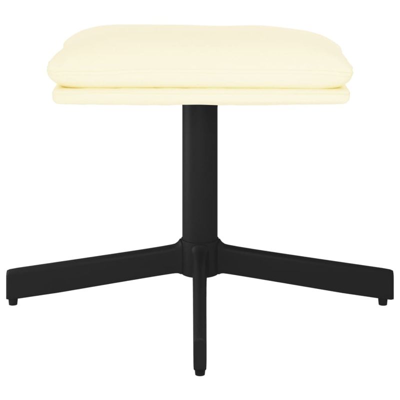 Casa si Gradina - Mobilier - Scaune si fotolii - Tabureti - Taburet, crem, 60x60x36 cm, piele ecologica - Infinity.ro