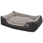 Petshop - Accesorii petshop - Culcusuri si custi - Culcusuri si saltele - Pat pentru caini cu perna captusita, negru, marime M - Infinity.ro