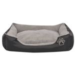 Petshop - Accesorii petshop - Culcusuri si custi - Culcusuri si saltele - Pat pentru caini cu perna captusita, negru, marime M - Infinity.ro