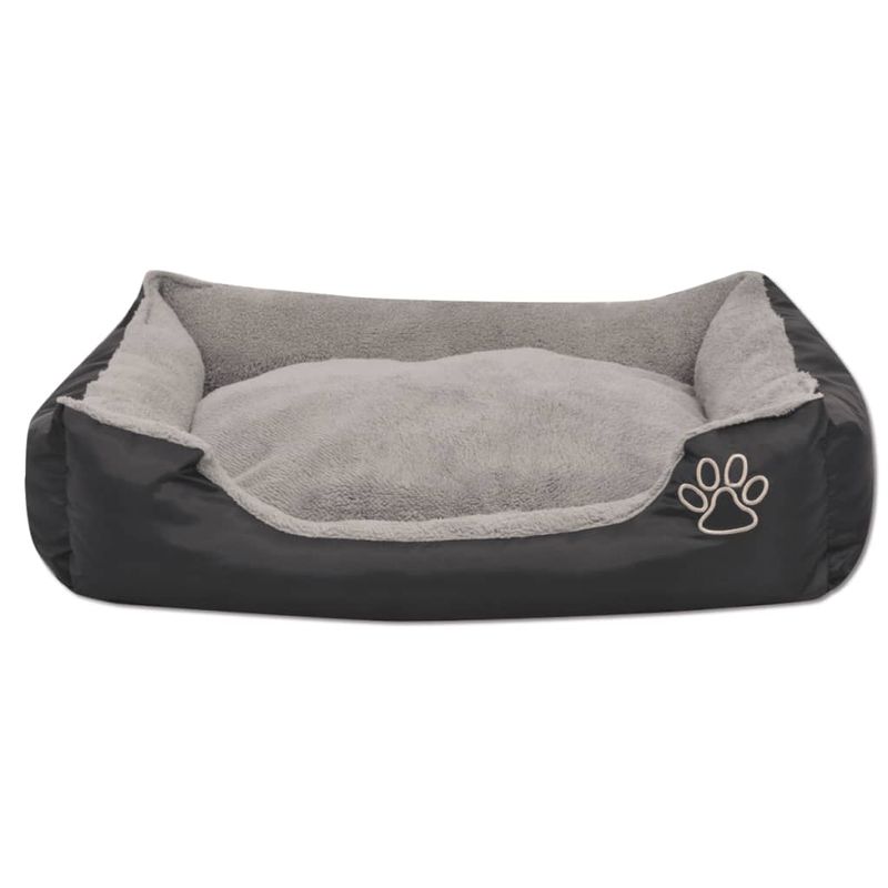 Petshop - Accesorii petshop - Culcusuri si custi - Culcusuri si saltele - Pat pentru caini cu perna captusita, negru, marime M - Infinity.ro