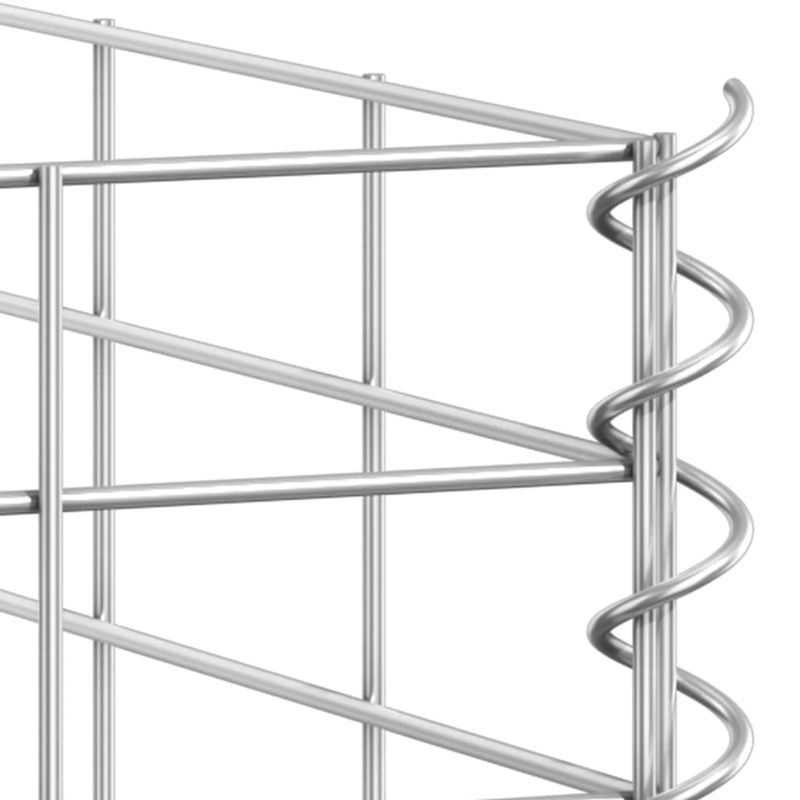 Casa si Gradina - Gradinarit si plante - Plante si ghivece - Ghivece si suporturi - Straturi inaltate gabion, 3 buc., 30x30x150 cm, fier - Infinity.ro