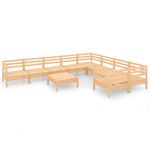 Casa si Gradina - Gradina si terasa - Mobilier exterior - Seturi mobila gradina - Set mobilier de gradina, 10 piese, lemn masiv de pin - Infinity.ro