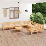 Casa si Gradina - Gradina si terasa - Mobilier exterior - Seturi mobila gradina - Set mobilier de gradina, 10 piese, lemn masiv de pin - Infinity.ro