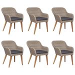 Casa si Gradina - Gradina si terasa - Mobilier exterior - Seturi mobila gradina - Set mobilier de gradina, 7 piese, poliratan - Infinity.ro