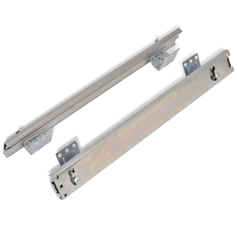 Casa si Gradina - Bucatarie si vesela - Organizare si depozitare bucatarie - Suporturi tacamuri si vase - Cos din sarma retractabil, 2 buc., argintiu, 300 mm - Infinity.ro