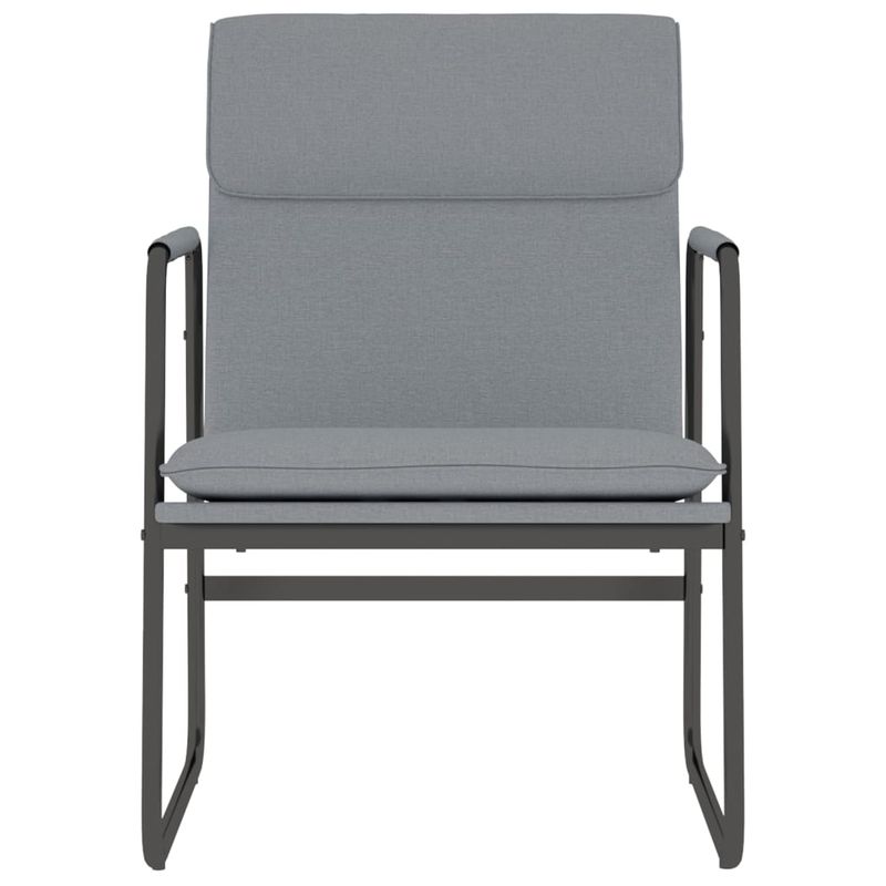 Casa si Gradina - Mobilier - Scaune si fotolii - Scaune - Scaun de relaxare, gri inchis, 55x64x80 cm, material textil, gri deschis - Infinity.ro