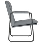 Casa si Gradina - Mobilier - Scaune si fotolii - Scaune - Scaun de relaxare, gri inchis, 55x64x80 cm, material textil, gri deschis - Infinity.ro