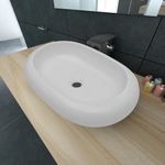 Casa si Gradina - Sanitare - Lavoar baie si accesorii - Lavoare si piedestale - Chiuveta ovala, alb, 63 x 42 cm, ceramica de lux - Infinity.ro