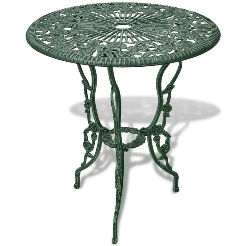 Casa si Gradina - Gradina si terasa - Mobilier exterior - Seturi mobila gradina - Set mobilier de bistro, 3 piese, verde, aluminiu turnat, număr de articole 3 - Infinity.ro