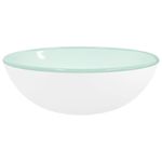 Casa si Gradina - Sanitare - Lavoar baie si accesorii - Lavoare si piedestale - Lavoar din sticla securizata, alb, 35x12 cm - Infinity.ro