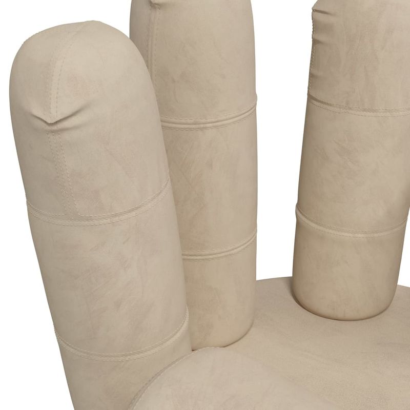 Casa si Gradina - Mobilier - Scaune si fotolii - Fotolii - Fotoliu model mana, gri deschis, catifea - Infinity.ro