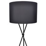 Casa si Gradina - Corpuri si surse de iluminat - Veioze si lampi - Lampadare - Abajur pentru lampa de podea cu suport inalt, negru - Infinity.ro