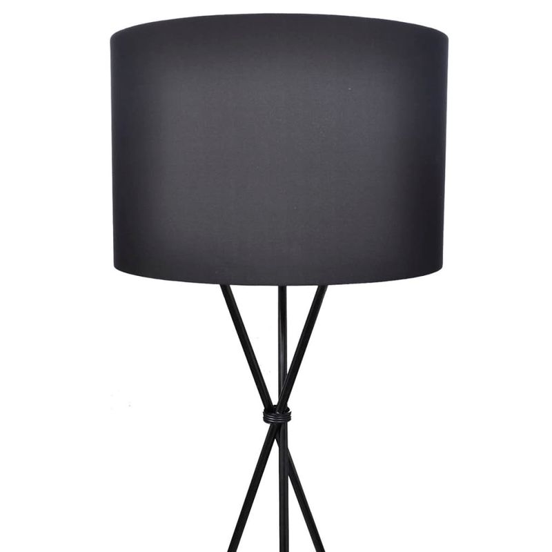 Casa si Gradina - Corpuri si surse de iluminat - Veioze si lampi - Lampadare - Abajur pentru lampa de podea cu suport inalt, negru - Infinity.ro