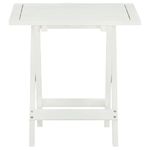 Casa si Gradina - Gradina si terasa - Mobilier exterior - Mese gradina - Masa de bistro, alb, 46 x 46 x 47 cm, lemn masiv de acacia - Infinity.ro