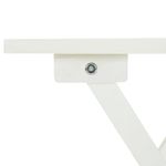 Casa si Gradina - Gradina si terasa - Mobilier exterior - Mese gradina - Masa de bistro, alb, 46 x 46 x 47 cm, lemn masiv de acacia - Infinity.ro