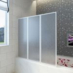 Casa si Gradina - Sanitare - Cazi si cabine de dus - Paravane si usi - Paravan cada dus, 141x132 cm, 3 panouri, pliabil - Infinity.ro
