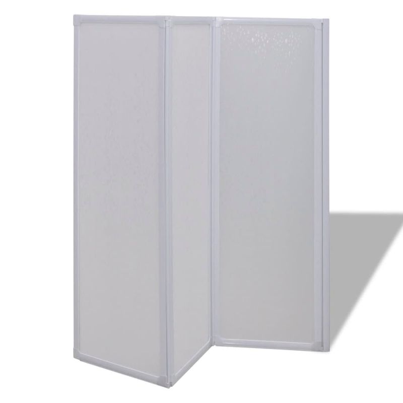 Casa si Gradina - Sanitare - Cazi si cabine de dus - Paravane si usi - Paravan cada dus, 141x132 cm, 3 panouri, pliabil - Infinity.ro