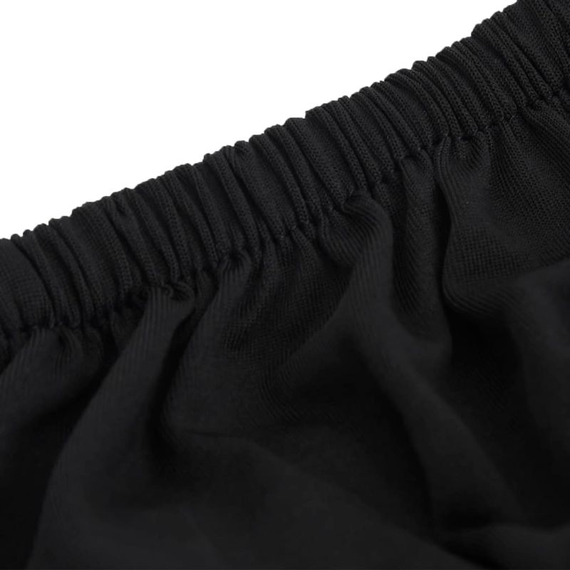 Casa si Gradina - Textile si covoare - Huse pentru mobilier - Husa elastica pentru canapea cu 4 locuri poliester jersey negru - Infinity.ro