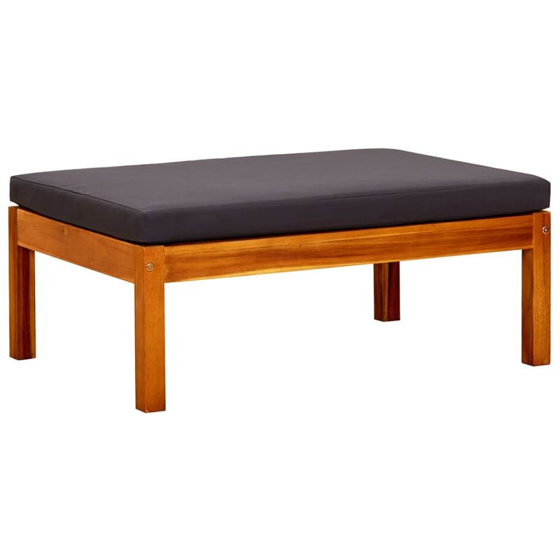 Casa si Gradina - Gradina si terasa - Mobilier exterior - Scaune si sezlonguri gradina - Taburete de gradina, 2 buc., lemn masiv de acacia, gri închis - Infinity.ro