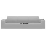 Casa si Gradina - Textile si covoare - Huse pentru mobilier - Husa elastica pentru canapea cu 4 locuri poliester jersey gri - Infinity.ro