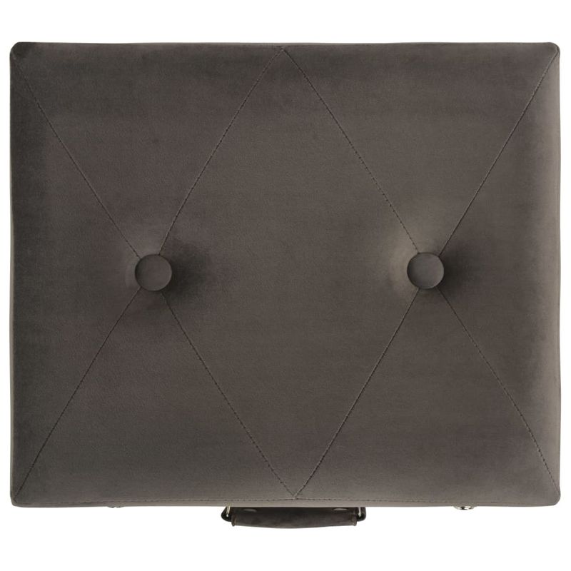 Casa si Gradina - Mobilier - Canapele si coltare - Banchete - Taburete de depozitare, 3 buc., gri, catifea - Infinity.ro